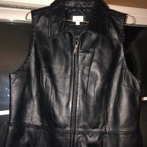 Women’s leather vest